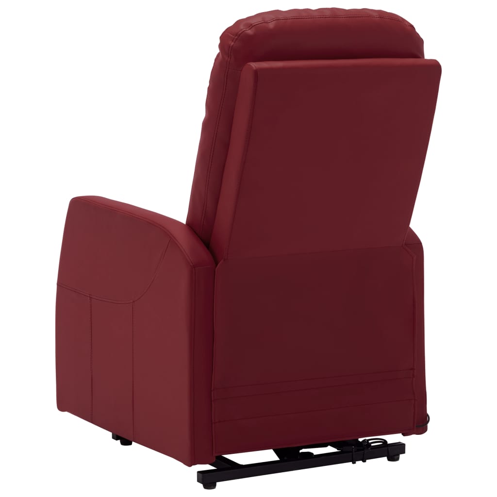 vidaXL Power Lift Recliner Electric Lift Chair for Home Theater Faux Leather-16