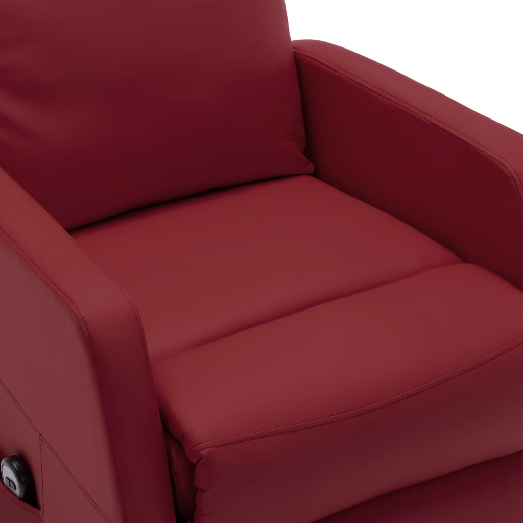 vidaXL Power Lift Recliner Electric Lift Chair for Home Theater Faux Leather-18