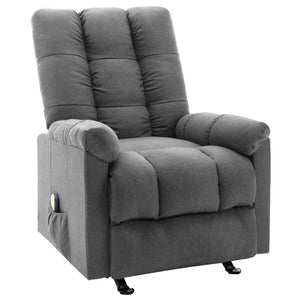 vidaXL Massage Recliner Electric Massaging Recliner Chair for Elderly Fabric-1