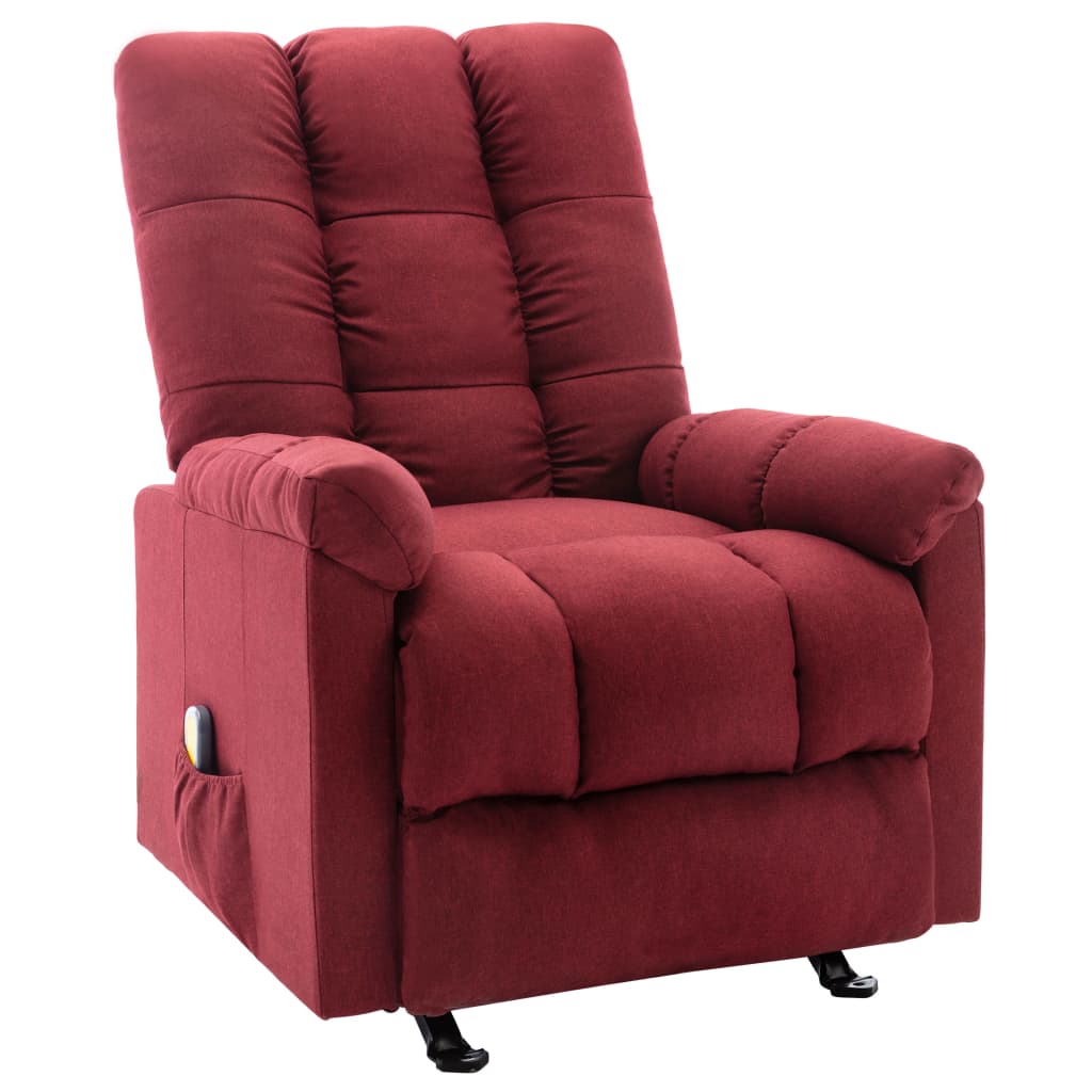 vidaXL Massage Recliner Electric Massaging Recliner Chair for Elderly Fabric-8