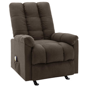 vidaXL Massage Recliner Electric Massaging Recliner Chair for Elderly Fabric-9