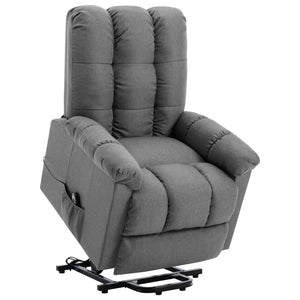 vidaXL Recliner Electric Power Lift Massage Recliner Chair for Elderly Fabric-1
