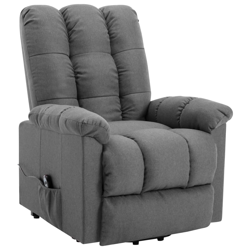 vidaXL Recliner Electric Power Lift Massage Recliner Chair for Elderly Fabric-17