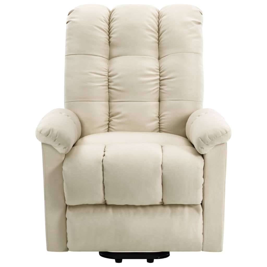 vidaXL Recliner Electric Power Lift Massage Recliner Chair for Elderly Fabric-12