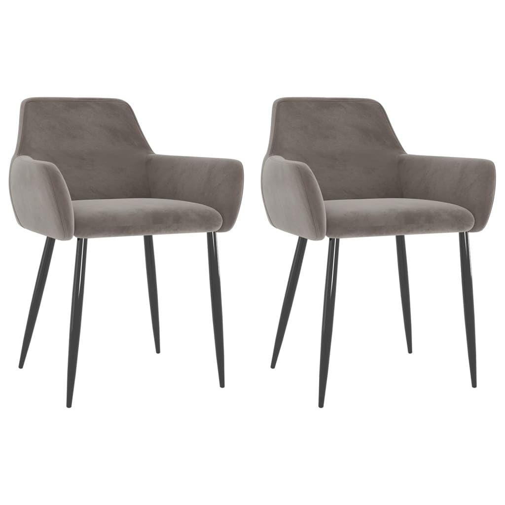 vidaXL Dining Chairs Upholstered Chair with Metal Legs for Living Room Velvet-29