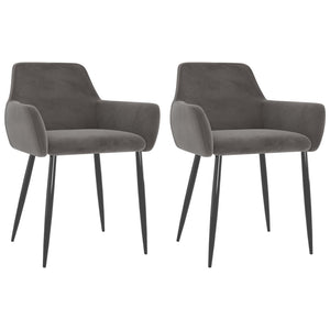 vidaXL Dining Chairs Upholstered Chair with Metal Legs for Living Room Velvet-56