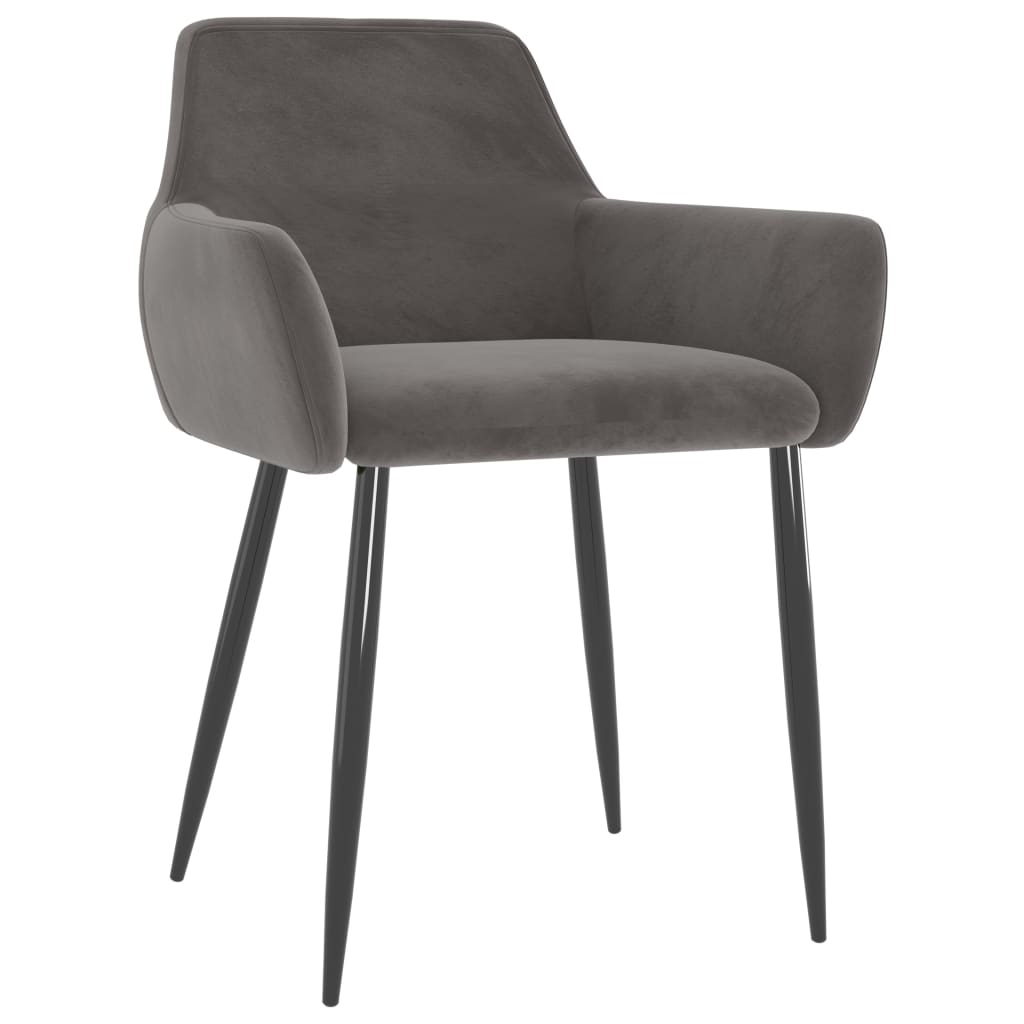 vidaXL Dining Chairs Upholstered Chair with Metal Legs for Living Room Velvet-65