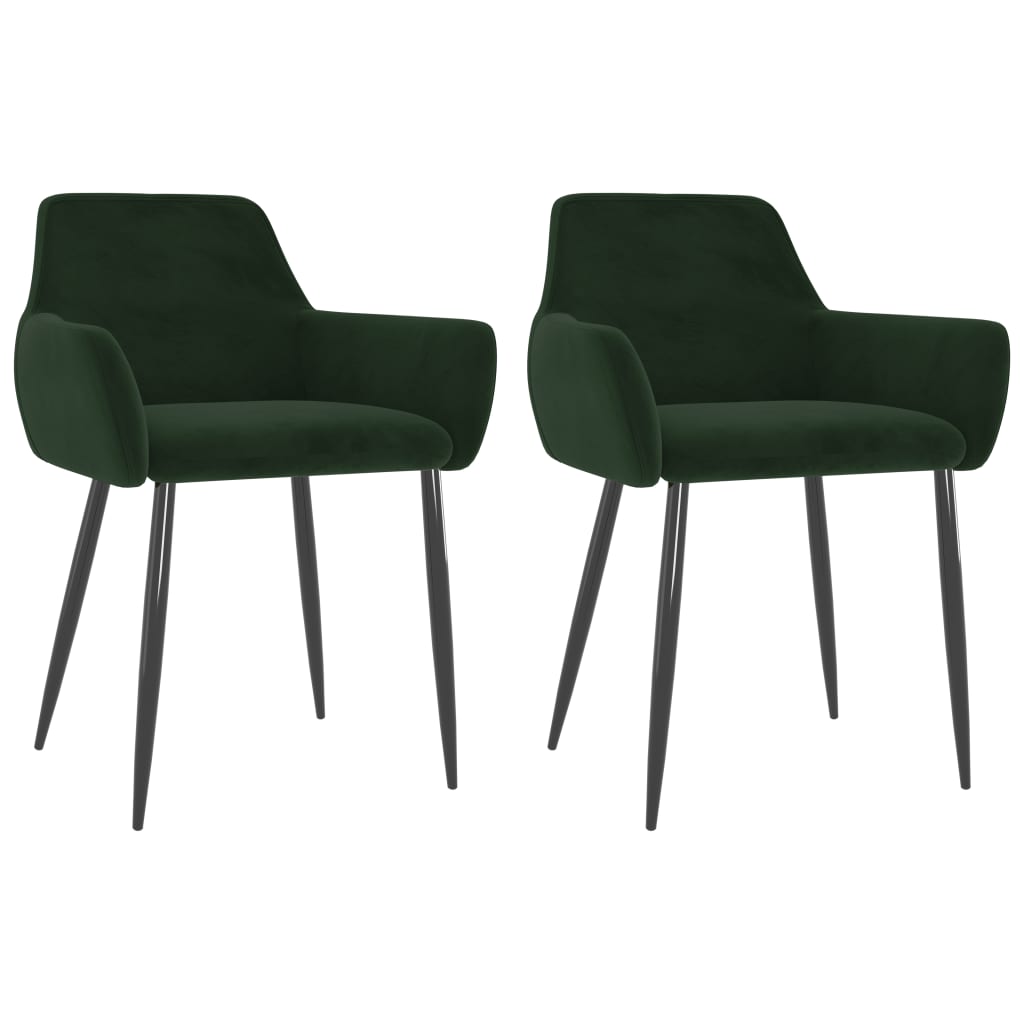 vidaXL Dining Chairs Upholstered Chair with Metal Legs for Living Room Velvet-83