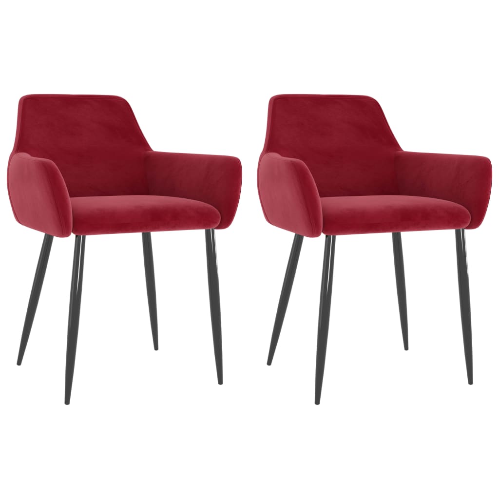 vidaXL Dining Chairs Upholstered Chair with Metal Legs for Living Room Velvet-76
