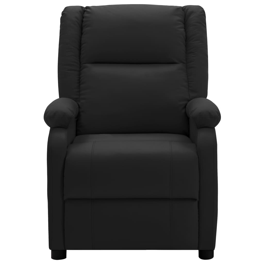 vidaXL Massage Chair Black Faux Leather-6