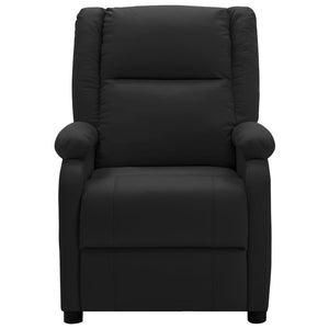 vidaXL Massage Chair Black Faux Leather-6