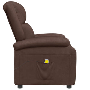 vidaXL Massage Chair Massaging Recliner Push Chair for Elderly Faux Leather-29