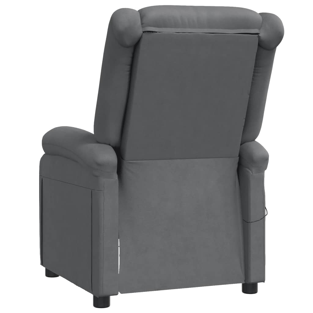 vidaXL Massage Chair Massaging Recliner Push Chair for Elderly Faux Leather-62