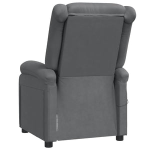 vidaXL Massage Chair Massaging Recliner Push Chair for Elderly Faux Leather-62