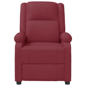 vidaXL Massage Chair Massaging Recliner Push Chair for Elderly Faux Leather-8