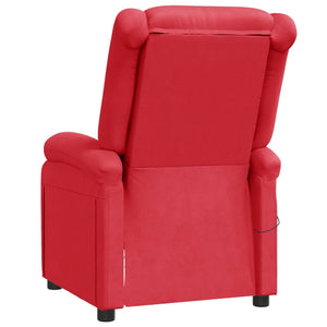 vidaXL Massage Chair Massaging Recliner Push Chair for Elderly Faux Leather-49