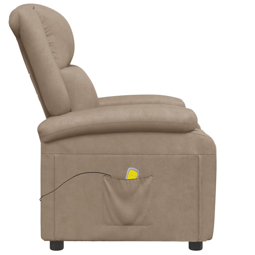 vidaXL Massage Chair Massaging Recliner Push Chair for Elderly Faux Leather-5