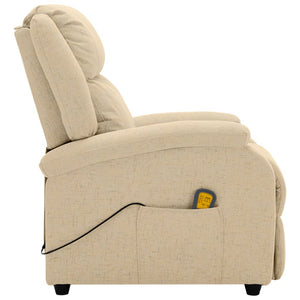 vidaXL Massage Recliner Chair Electric Push Cozy Chair for Elderly Fabric-15