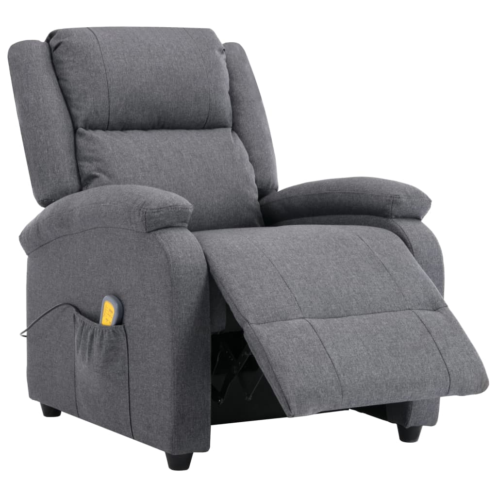vidaXL Massage Recliner Chair Electric Push Cozy Chair for Elderly Fabric-20