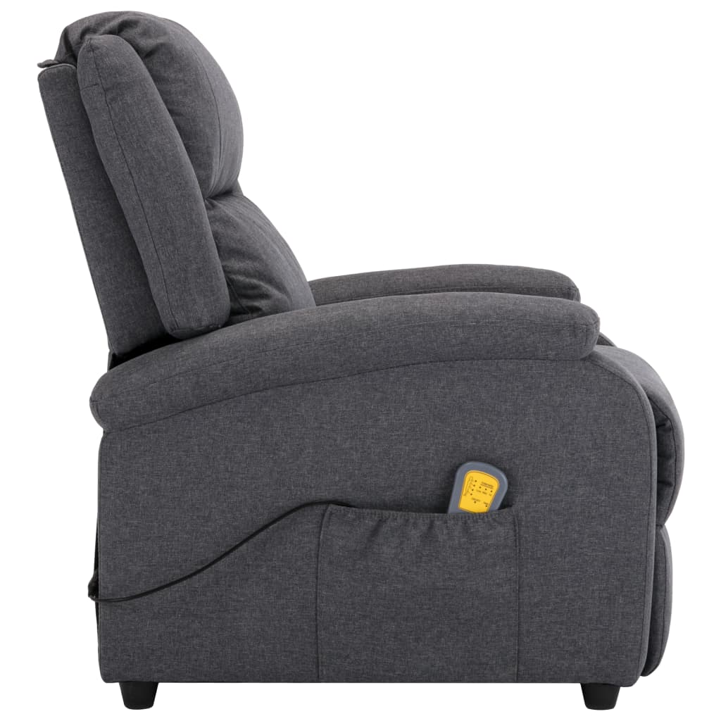 vidaXL Massage Recliner Chair Electric Push Cozy Chair for Elderly Fabric-28