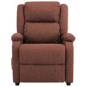 vidaXL Massage Recliner Chair Electric Push Cozy Chair for Elderly Fabric-21