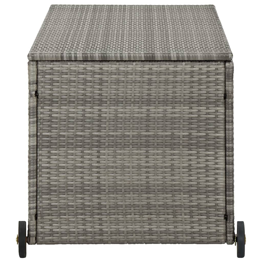 vidaXL Outdoor Storage Garden Patio Deck Cushion Box Chest Cabinet PE Rattan-15