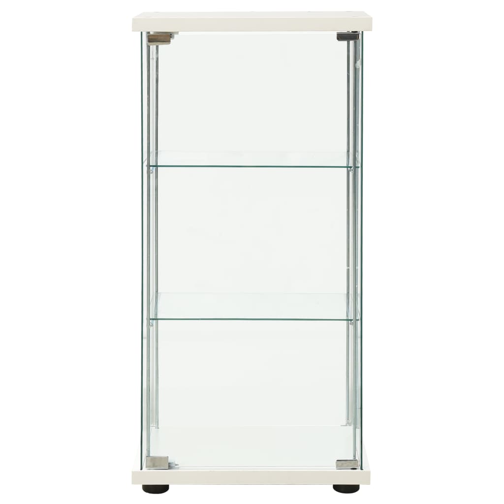 vidaXL Storage Cabinet Bookshelf 4-Shelf Glass Display Cabinet Tempered Glass-20