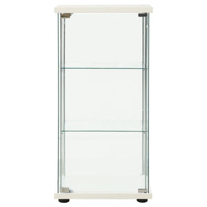 vidaXL Storage Cabinet Bookshelf 4-Shelf Glass Display Cabinet Tempered Glass-20