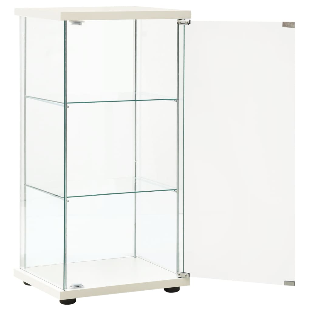 vidaXL Storage Cabinet Bookshelf 4-Shelf Glass Display Cabinet Tempered Glass-22