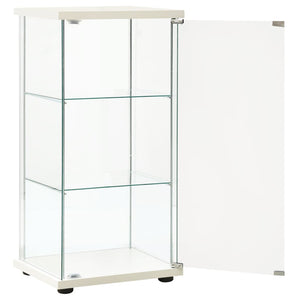 vidaXL Storage Cabinet Bookshelf 4-Shelf Glass Display Cabinet Tempered Glass-22