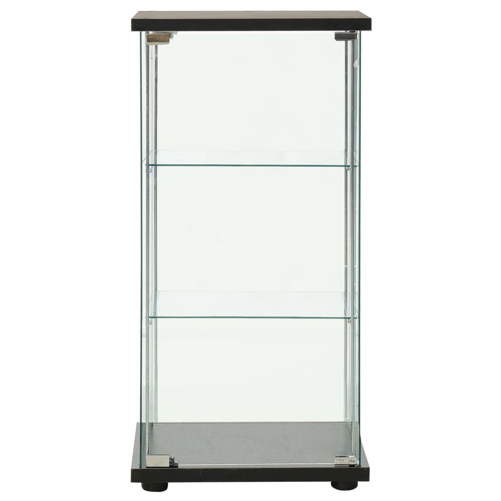 vidaXL Storage Cabinet Bookshelf 4-Shelf Glass Display Cabinet Tempered Glass-1