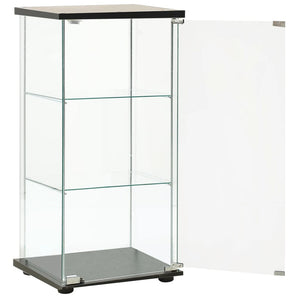 vidaXL Storage Cabinet Bookshelf 4-Shelf Glass Display Cabinet Tempered Glass-4