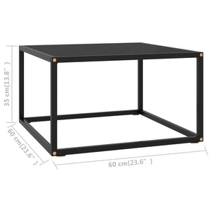 vidaXL Coffee Table End Table Living Room Accent Sofa Table Tempered Glass-13