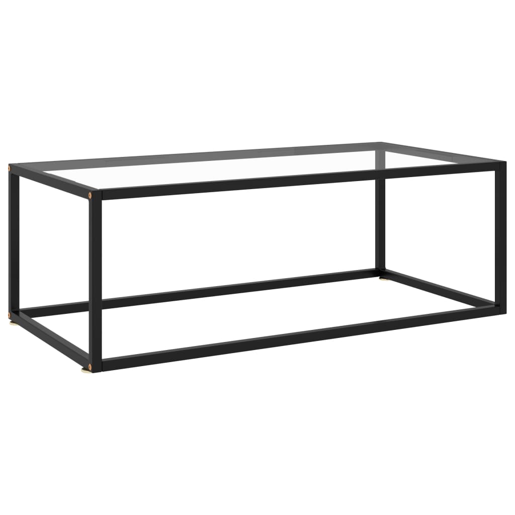 vidaXL Coffee Table End Table Living Room Accent Sofa Table Tempered Glass-43