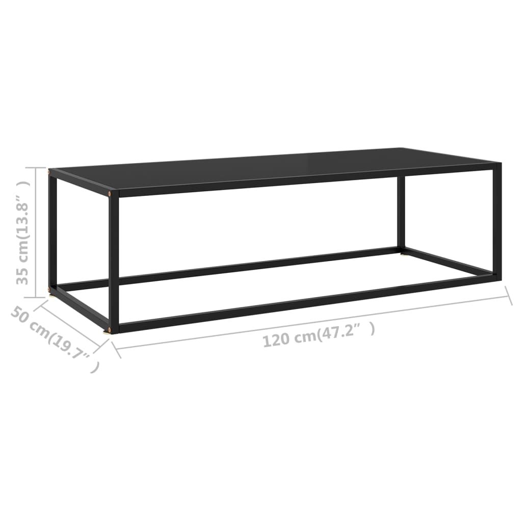 vidaXL Coffee Table End Table Living Room Accent Sofa Table Tempered Glass-65