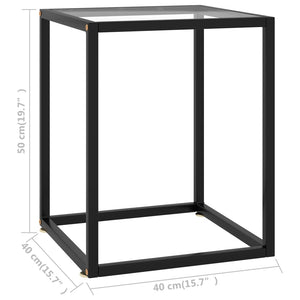 vidaXL Coffee Table End Table Living Room Accent Sofa Table Tempered Glass-19