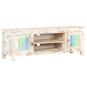 vidaXL TV Stand 47.2"x11.8"x15.7" Rough Acacia Wood-6