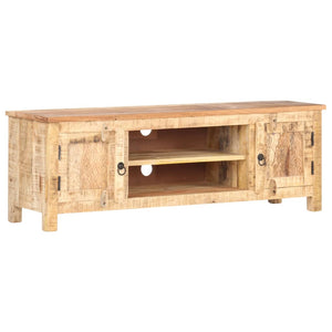 vidaXL TV Stand 47.2"x11.8"x15.7" Rough Mango Wood-6