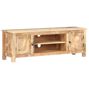 vidaXL TV Stand 47.2"x11.8"x15.7" Rough Mango Wood-7