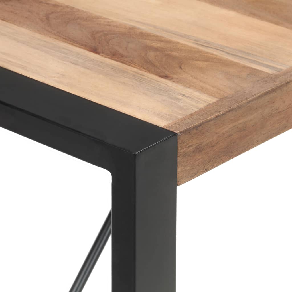 vidaXL Solid Wood Dining Table with Sheesham Finish Furniture Multi Sizes-5