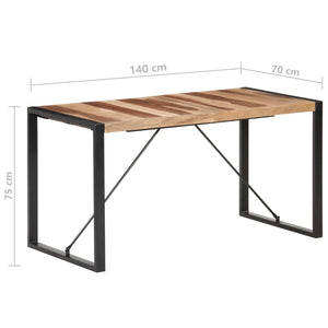 vidaXL Solid Wood Dining Table with Sheesham Finish Furniture Multi Sizes-53