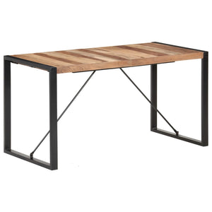 vidaXL Solid Wood Dining Table with Sheesham Finish Furniture Multi Sizes-2