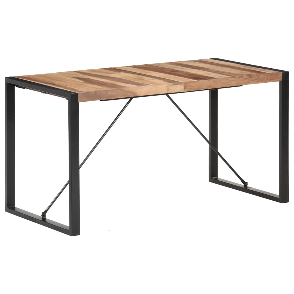 vidaXL Solid Wood Dining Table with Sheesham Finish Furniture Multi Sizes-23