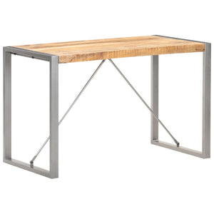vidaXL Dining Table 47.2"x23.6"x29.5" Solid Rough Mango Wood-6
