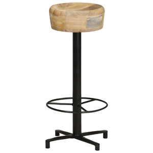 vidaXL Bar Stool Bar Seat Counter Height Island Stool for Pub Solid Mango Wood-11