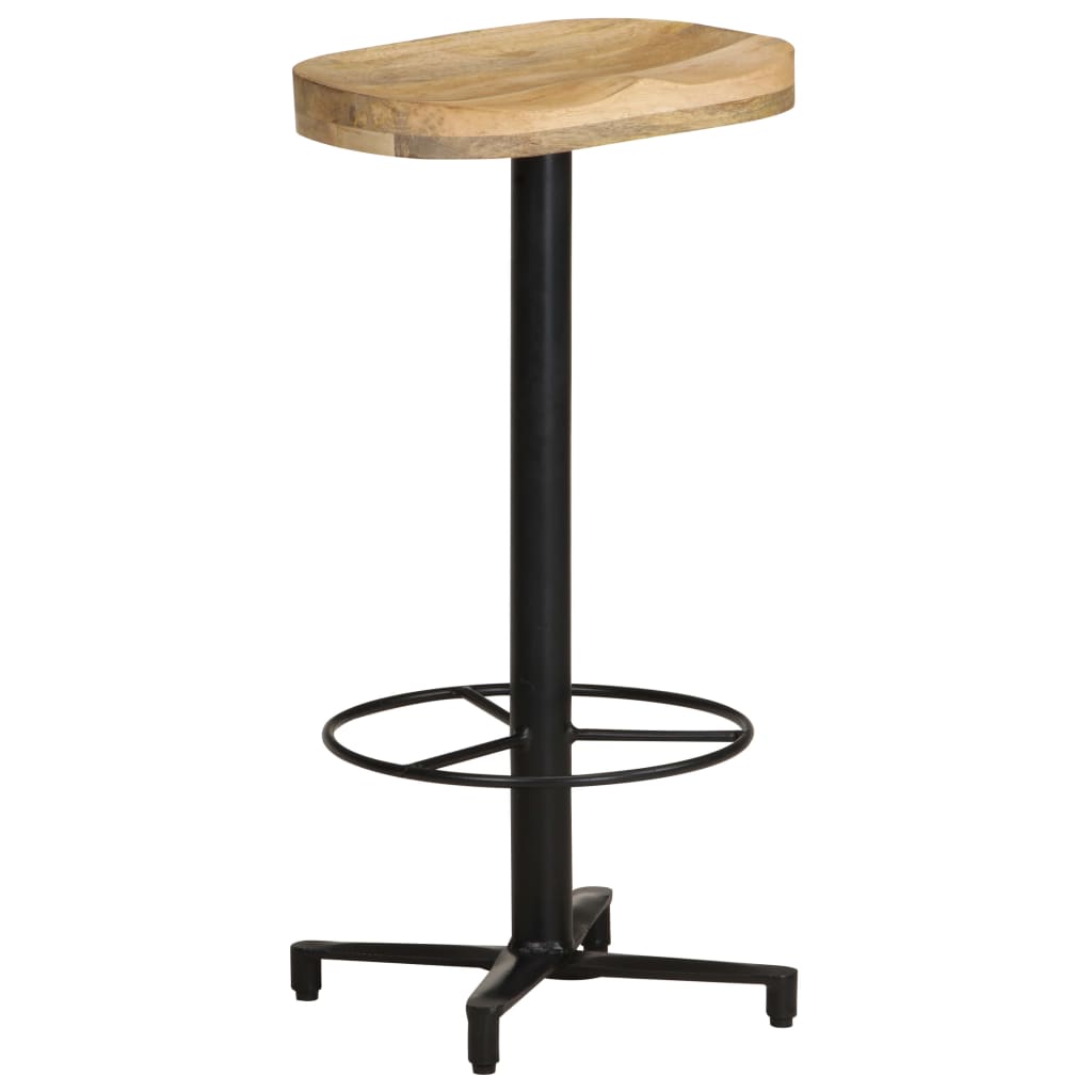 vidaXL Bar Stool Bar Seat Counter Height Island Stool for Pub Solid Mango Wood-19