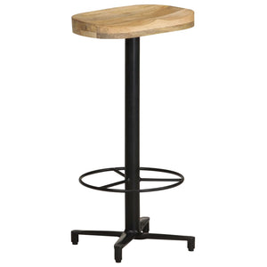 vidaXL Bar Stool Bar Seat Counter Height Island Stool for Pub Solid Mango Wood-19