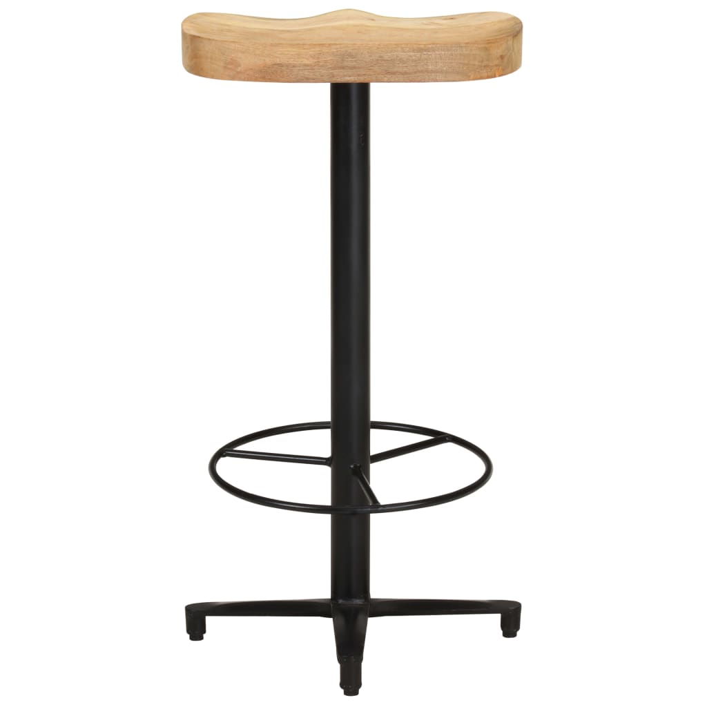 vidaXL Bar Stool Bar Seat Counter Height Island Stool for Pub Solid Mango Wood-14