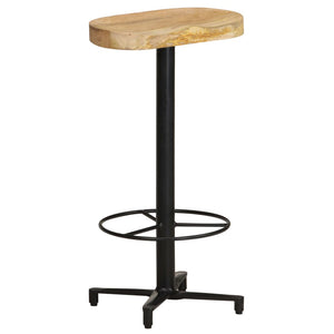 vidaXL Bar Stool Bar Seat Counter Height Island Stool for Pub Solid Mango Wood-21