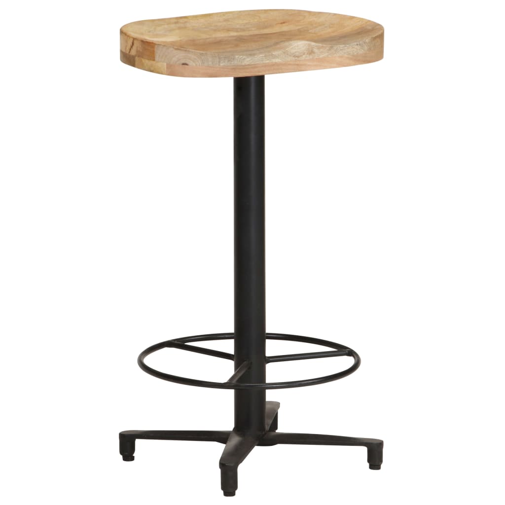 vidaXL Bar Stool Bar Seat Counter Height Island Stool for Pub Solid Mango Wood-23